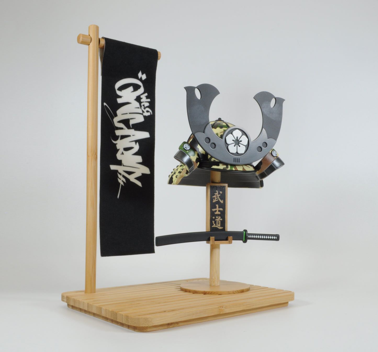 Kid Katana Vinyls - Bamboo Base Stand (Natural) **BULK CASE OF 12 PIECES**