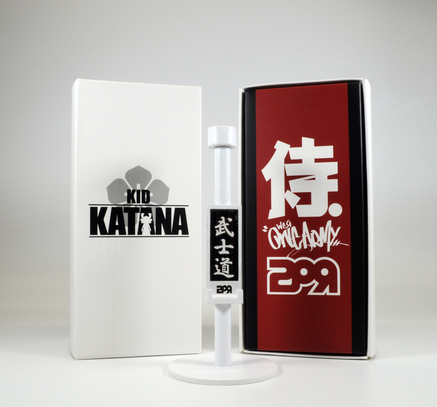 Kid Katana Vinyls - Bamboo Display Stand (White) **BULK CASE OF 25 PIECES**