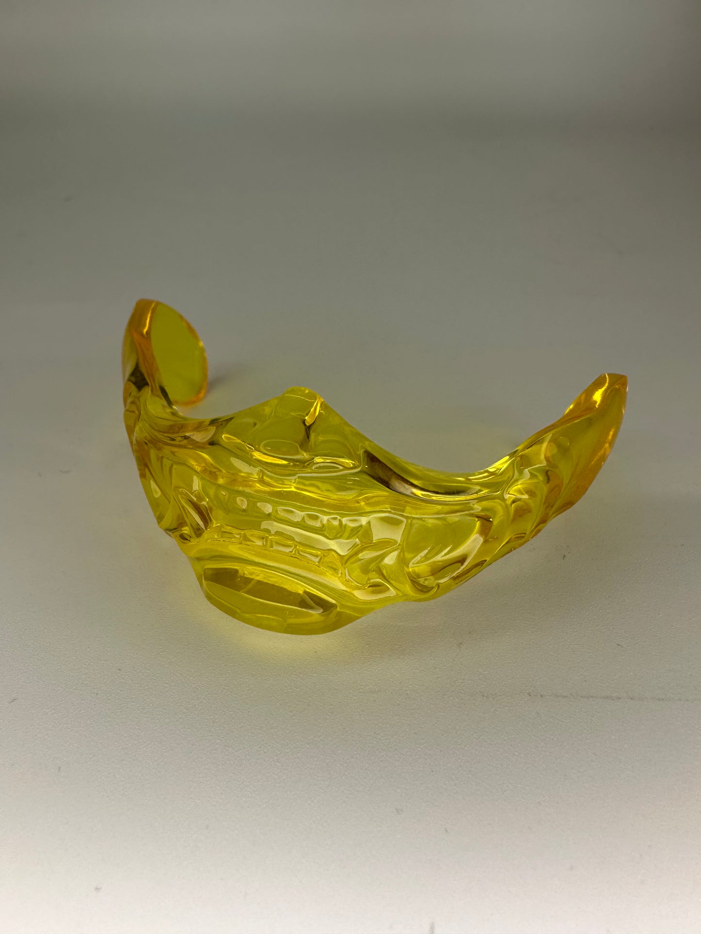 Clear Resin Half Mask (Yellow)