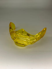 Clear Resin Half Mask (Yellow)