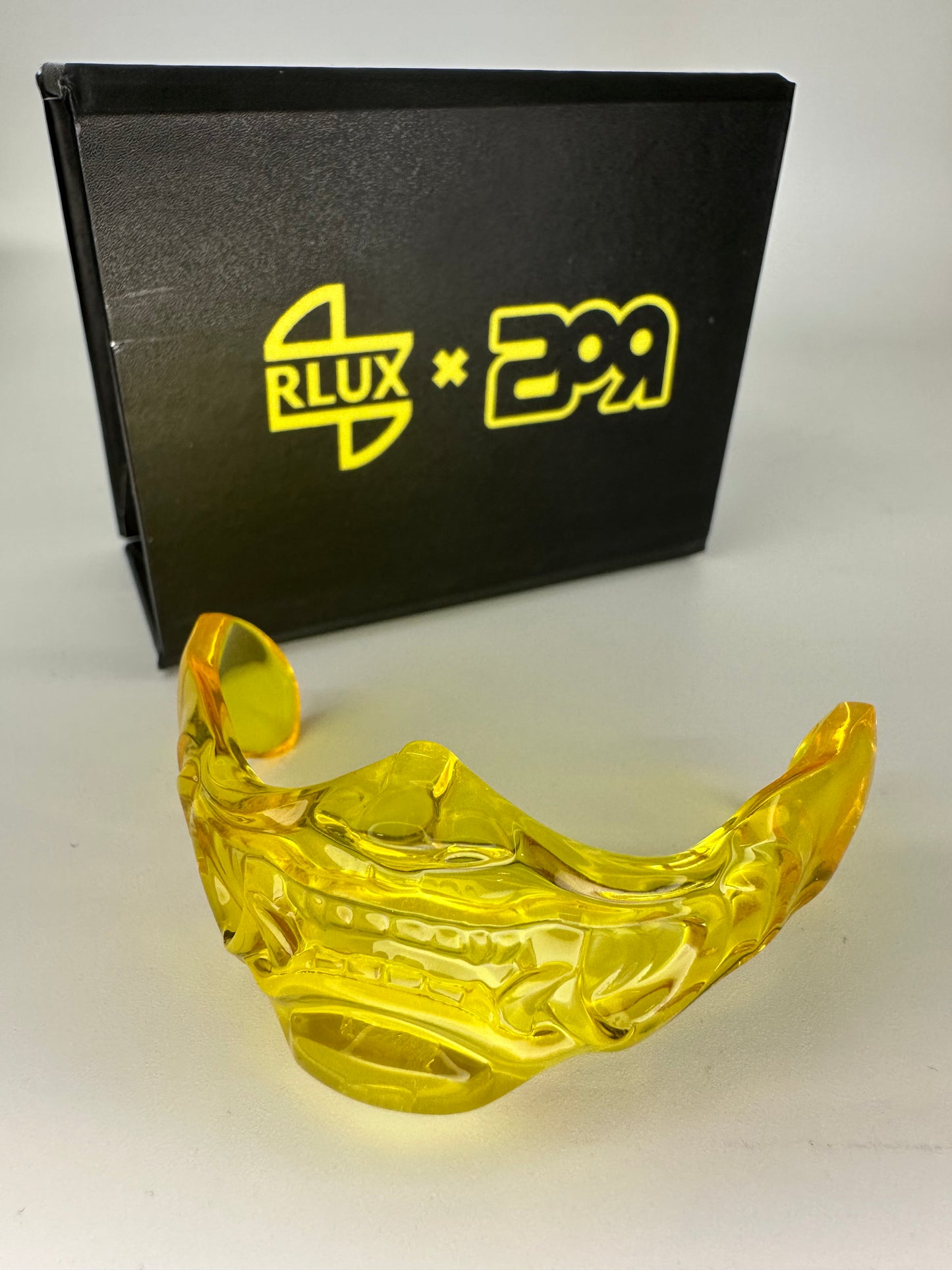 Clear Resin Half Mask (Yellow)