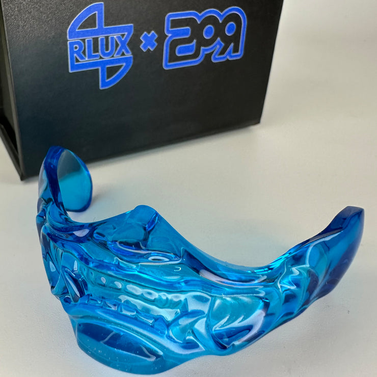 Clear Resin Half Mask (Blue)