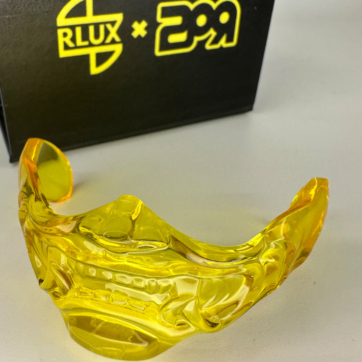 Clear Resin Half Mask (Yellow)