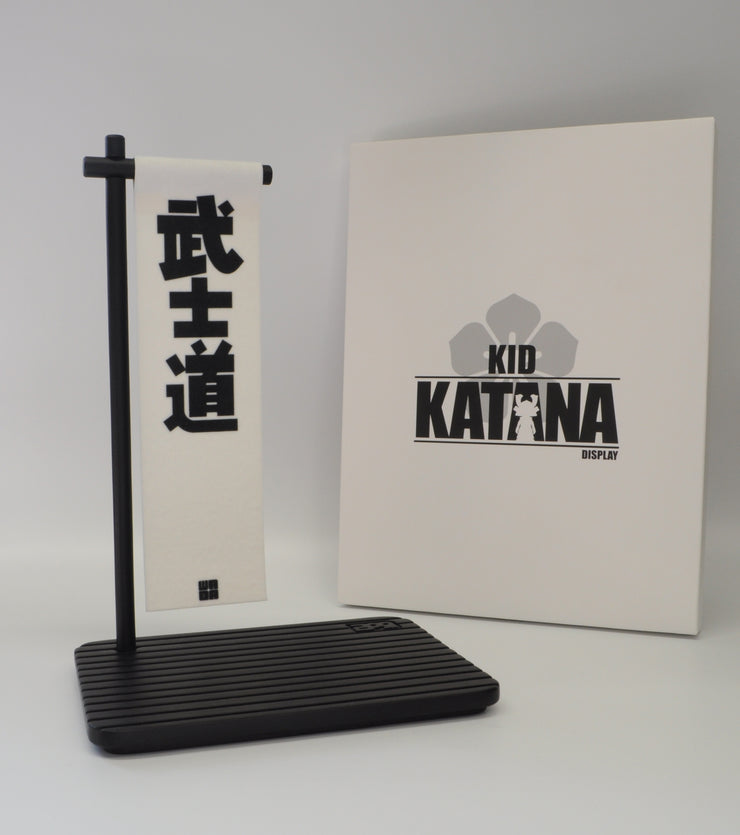 Kid Katana Vinyls - Bamboo Base Stand & Flag (Black)