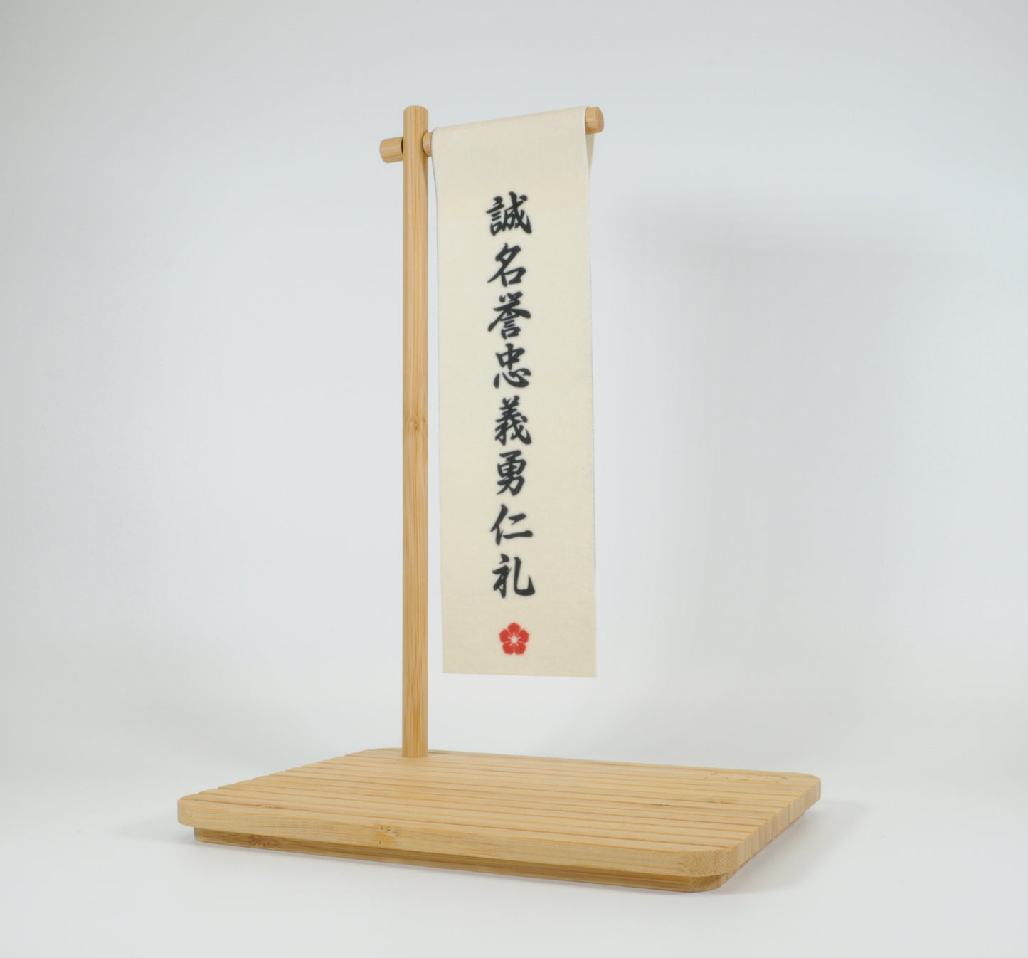 Kid Katana Vinyls - Bamboo Base Stand & Flag (Natural)