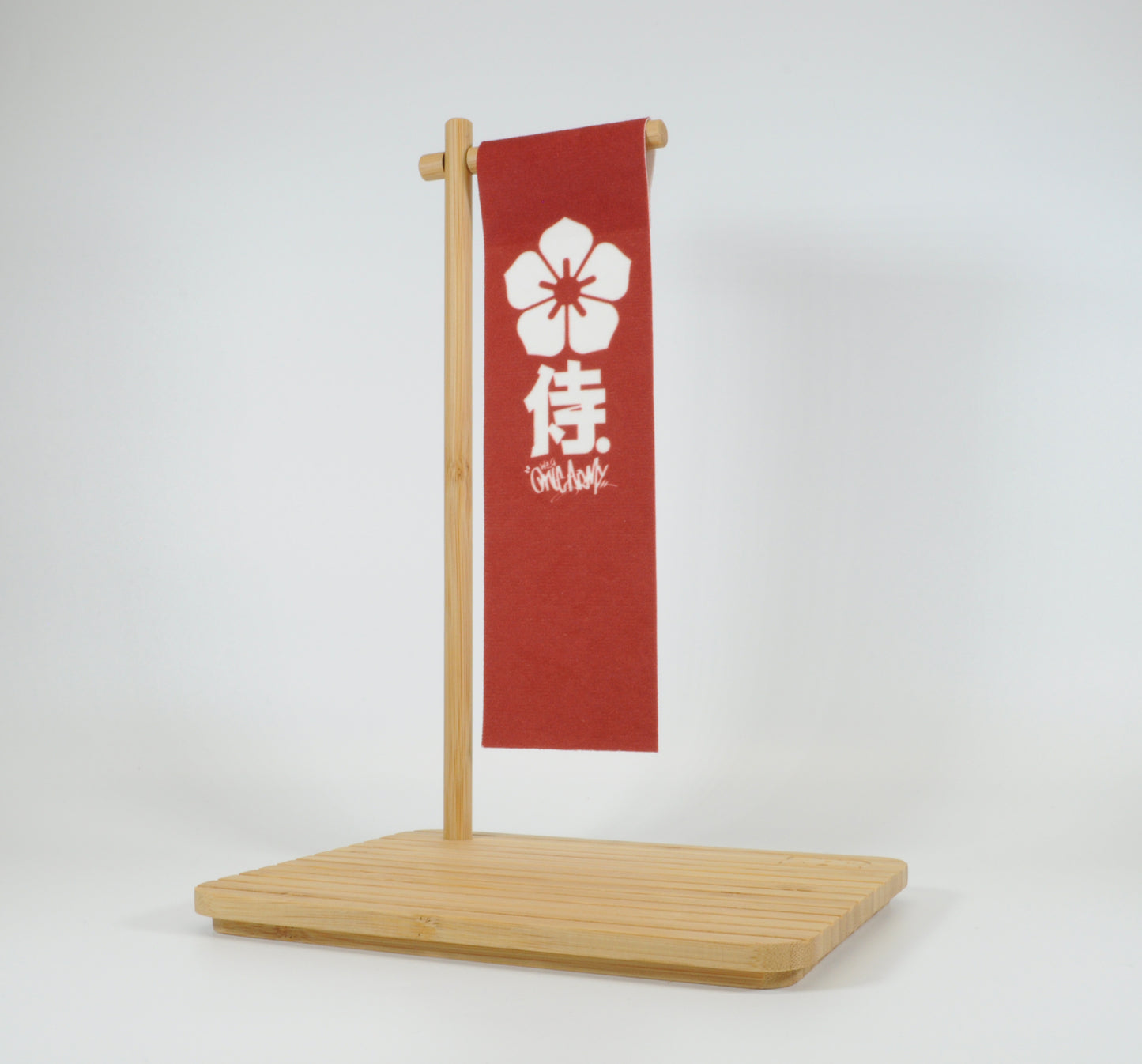 Kid Katana Vinyls - Bamboo Base Stand & Flag (Natural)